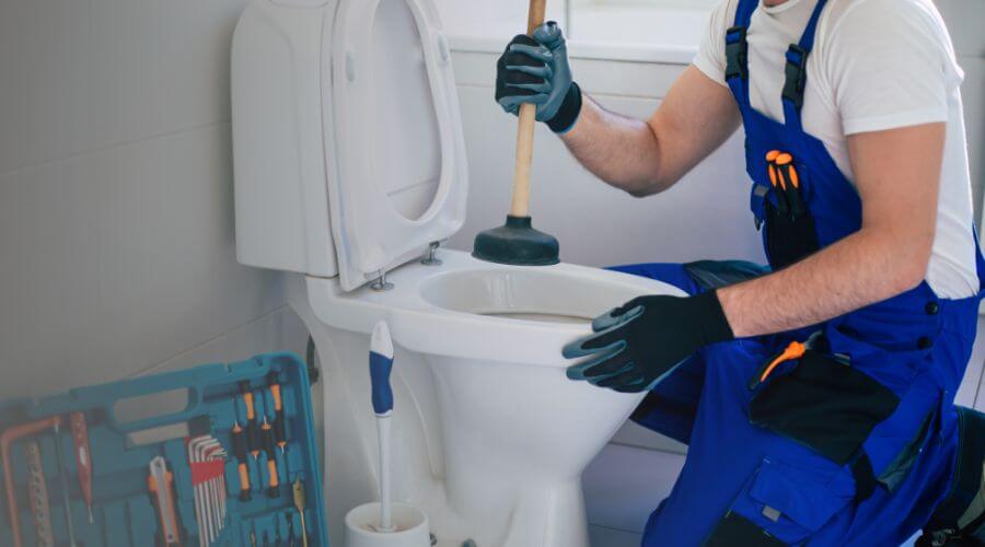 Professional clogged toilet repair in Bear, DE